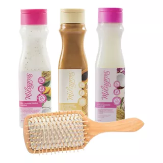Shampoo Emergencia Frutas Bioreporalizador Cepillo Bambu 