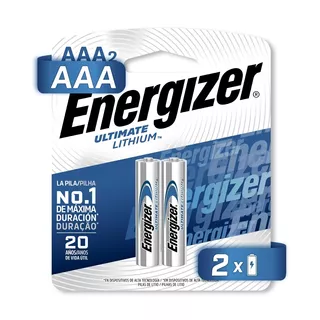 Pila Energizer Litio Aaa Blister 2 Unidades