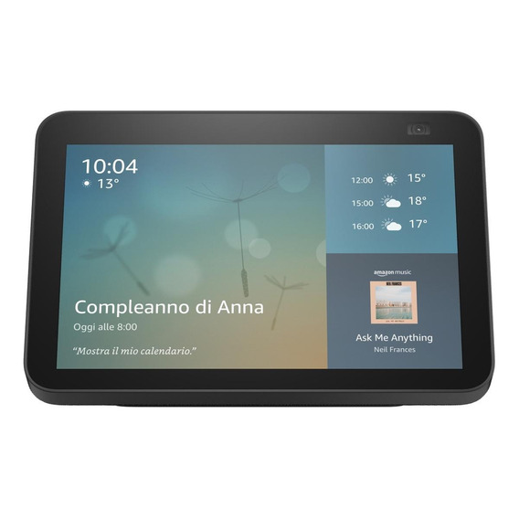 Amazon ECHO SHOW Echo Show 8 2nd Gen con asistente virtual Alexa, pantalla integrada de 8" negro 110V/240V