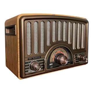 Radio Parlante Mlab 9143 Retro Sixtinna Bluetooth Usb Tf Fm Color Café