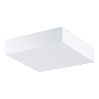 Plafon Acrílico 45x45 Sobrepor Quadrado Luminária 4 Lâmpadas