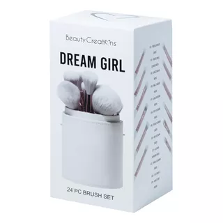 Set De 24 Brochas Dream Girl Beauty Creations Color Blanco