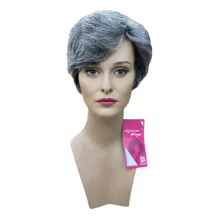 Peluca Oncológica Cabello Platinado 100% Cabello Humano...