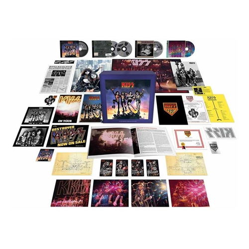 Kiss Destroyer 45th Super Deluxe Box 4 Cd + Blu Ray