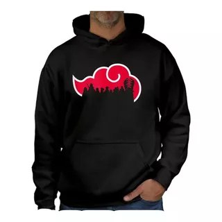 Sudadera Afelpada C/capucha/cangurera Unisex Nube Akatsuki 