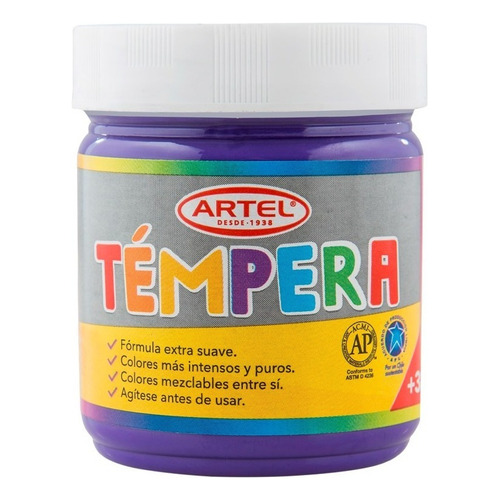 Frasco Tempera Artel 100ml - Los Colores Color Violeta 46