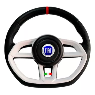 Volante Golf Gti Branco Azul P/fiat Uno 95 96 97 98 99 2000!