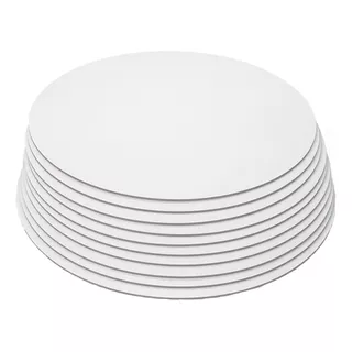 50 Bases Para Torta De 25 Cm + 50 De 30 Cm. Fibroplus Blanco