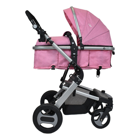 Coche Bebe Happy Baby Wow Color Rosa Chasis Rosado