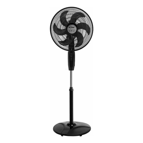 Ventilador De Pedestal Solac 16 40.6cm 3vel. Cantidad de aspas 6 Estructura Negro Aspas Negras Diámetro 16 " Frecuencia 75w Material de las aspas Plástico