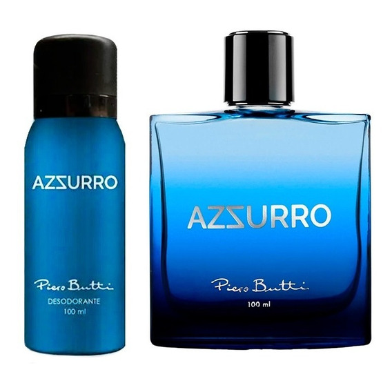 Perfume Hombre Azzurro Edt 100 Ml + Desodorante Piero Butti