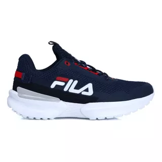 Tenis Fila Split Masculino  Marinho Cinza Vermelho