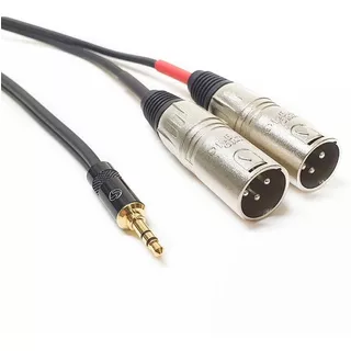 Cabo P2 - Xlr Macho Duplo - Audio Conec. Santo Angelo - 2m