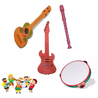 Instrumentos Musicais Infantil Kit Para Prendas & Festas 