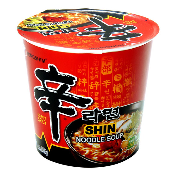 Ramen Coreano Nongshim Shin Tazón De 75g Sopa Instantánea.