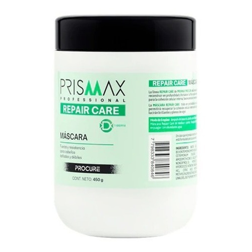 Máscara Repair Care X 450g Prismax Repara/nutre