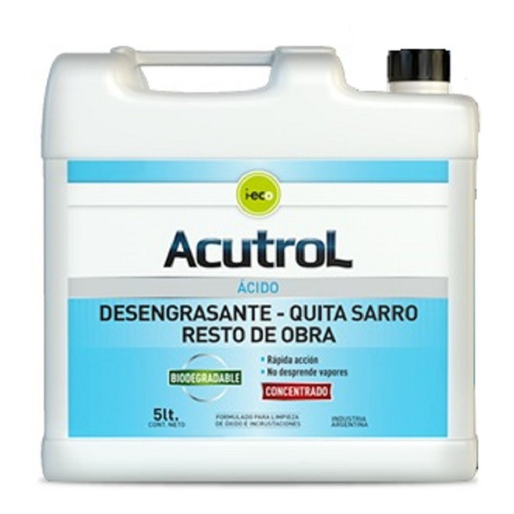 Acutrol Acido Muria Biodegradable 5 Lt Desengrasante Pmiguel