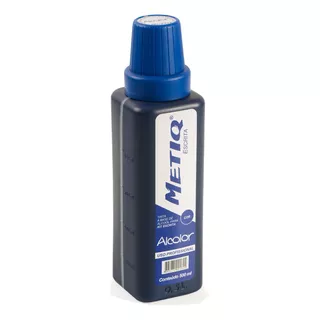 Tinta Metiq Alcolor Azul Tubo 500 Ml  Para Cartaz