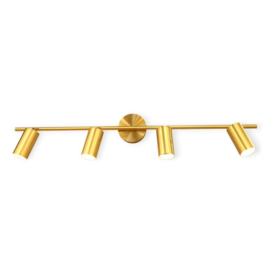 Aplique Finetsa Iv 4 Luces Gu10 Dorado Spot Movil