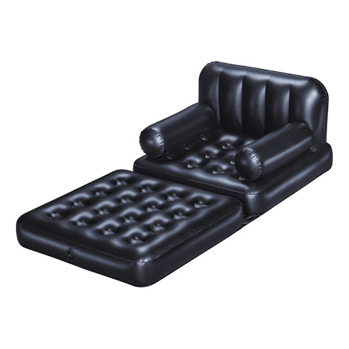 Sillon Inflable Sofá Cama Plegable Multiusos 4 En 1 Bestway Color Negro