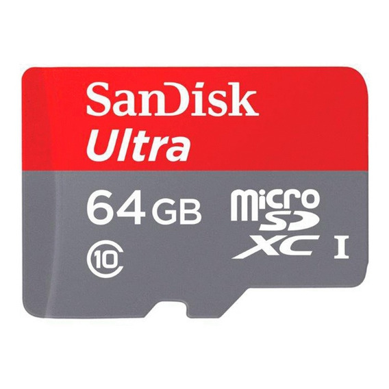 Tarjeta Micro Sd Sandisk  Ultra 64 Gb Clase A10 100 Mb/seg