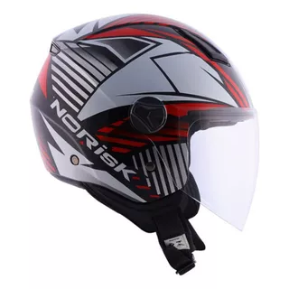 Capacete Norisk Orion Mosaic - Veja Cores Cor Preto/vermelho Tamanho Do Capacete S/p (55/56)