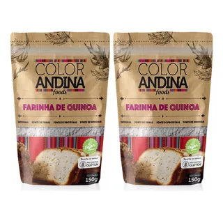 Farinha De Quinoa | Sem Glúten | Color Andina | 2 Pacotes