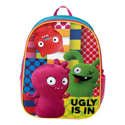 Mochila Escolar Italtoys Ugly Dolls Color Celeste