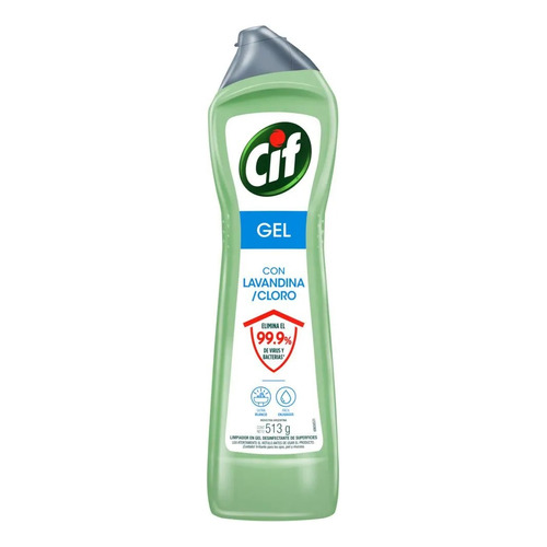 Cif Gel Ultra Blanco Limpiador Liquido Con Lavandina 500 Ml