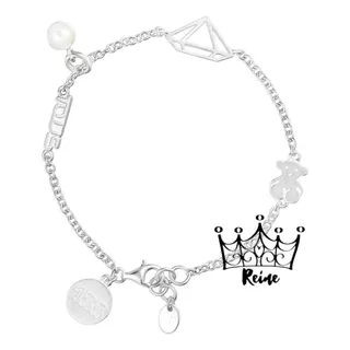 Reine Pulsera Since 1920 De Plata Con Perla