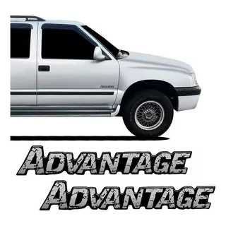 Adesivos Advantage Blazer S10 Emblema Da Porta Resinado