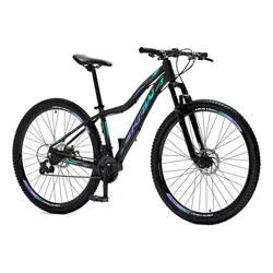 Bicicleta Aro 29 Krw Alumínio 24 Vel Freio A Disco X42 Cor Preto/Lilas e Turquesa Tamanho do quadro 15.5 no Mercado Livre com oferta e cupom de desconto