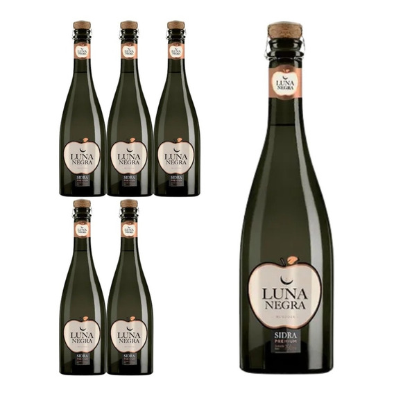 Sidra Luna Negra Premium 750ml X6 Botellas