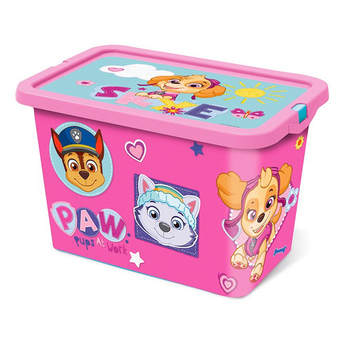 Caja Organizadora Infantil Paw Patrol 7 Lts Plástica 