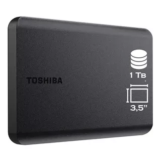 Disco Duro Externo Toshiba Canvio Basics Hdtb510xk3aa 1tb Negro