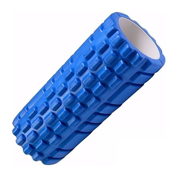 Rolo Rodillo Pilates Yoga Masajeador Sensitivo 33cm Randers Color Azul