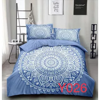 Quilt Cubrecama Verano 2 Plazas - Diseños Mándalas 