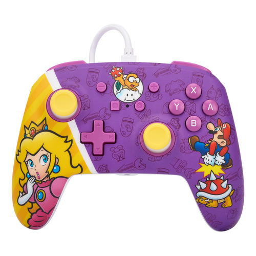 Control Nintendo Switch Princess Peach Battle Color Violeta