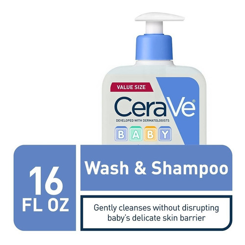 Cerave Baby Champú Y Jabón Líquido Bebe 473 Ml