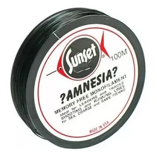 Nylon Amnesia 10 Lbs-0.29mm 100mts Avellaneda Color Negro