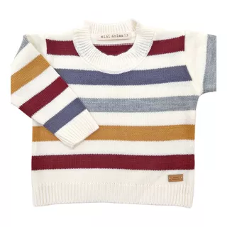 Sweater Donato Mini Anima Abrigo Tejido Bebe Kids Bordo