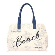 Bolsa Feminina Praia Piscina Shopping Bag Canvas Wj