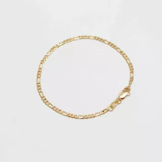 Pulsera Diamantada 3*1 Cartier 2mm 18cms En Oro Laminado 18k