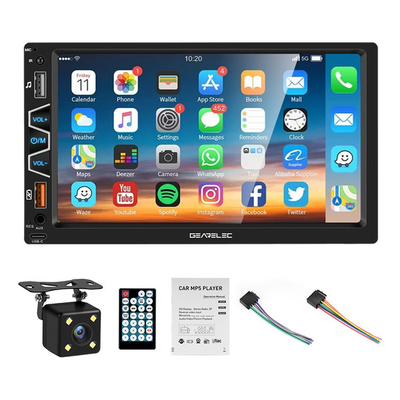 Autoestéreo Mirrorlink 2 Din 7 Inch Cámara  Bluetooth