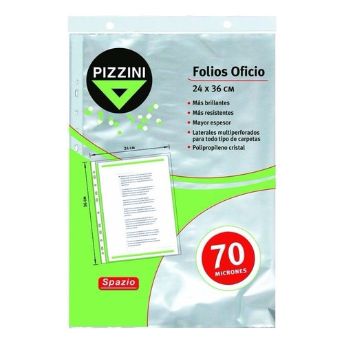 Folios Pizzini Oficio De 70 Micrones Pack X 50 Unidad