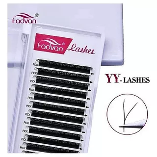 Cílios Fadvan Lashes Yy Volume Brasileiro 0,07 Curvatura D 10mm