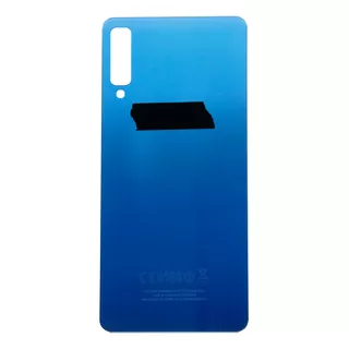 Tapa De Cristal Compatible Con Samsung A7 2018 Azul 
