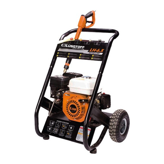 Hidrolavadora Motor A Explosion 13 Hp 200 Bar Lusqtoff Lh-13 Color Naranja y negro