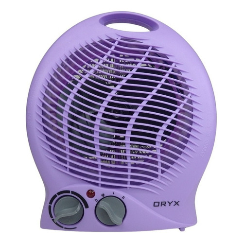 Caloventor Oryx Con Termostato Con Ventilador 1000w / 2000w Color Lila