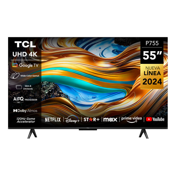 Televisor inteligente Tcl Led 55 P755 4k Uhd Google TV